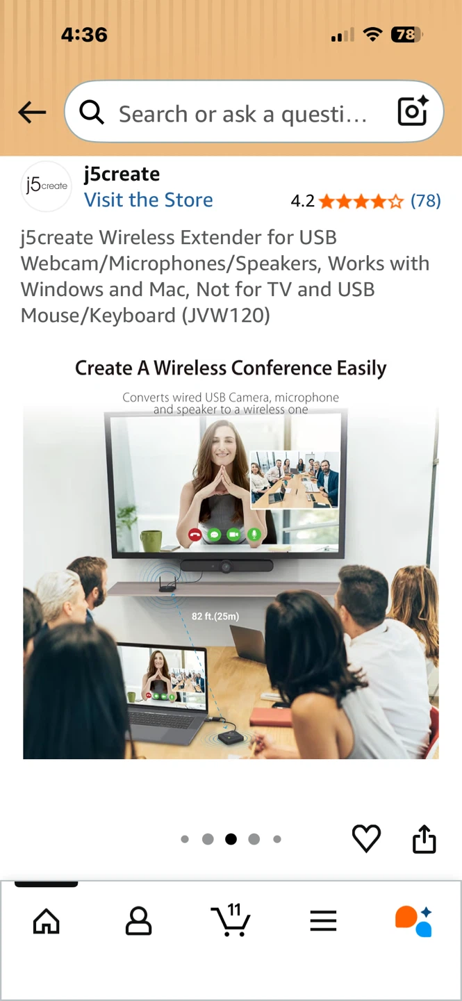 j5create Wireless Extender for USB Webcam/Microphones/Speakers - photo 4