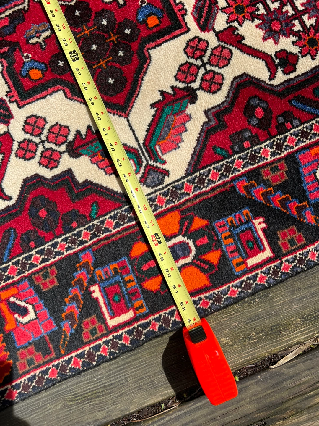 Persian Area Rug - Red, Black, White - photo 3