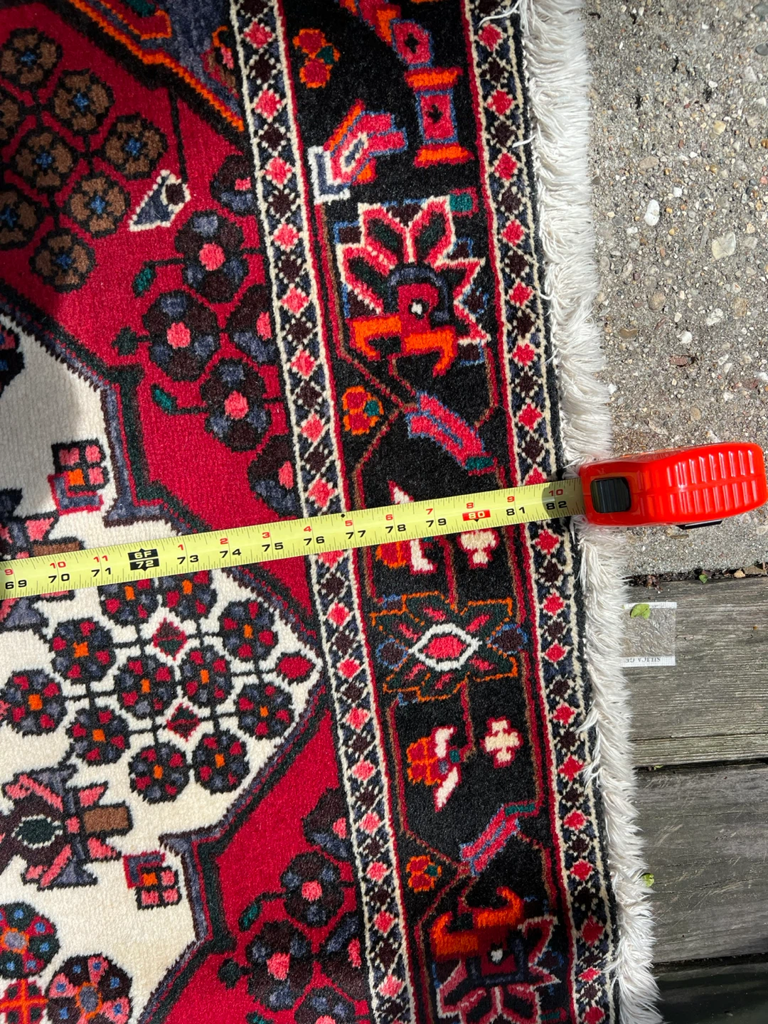 Persian Area Rug - Red, Black, White - photo 4