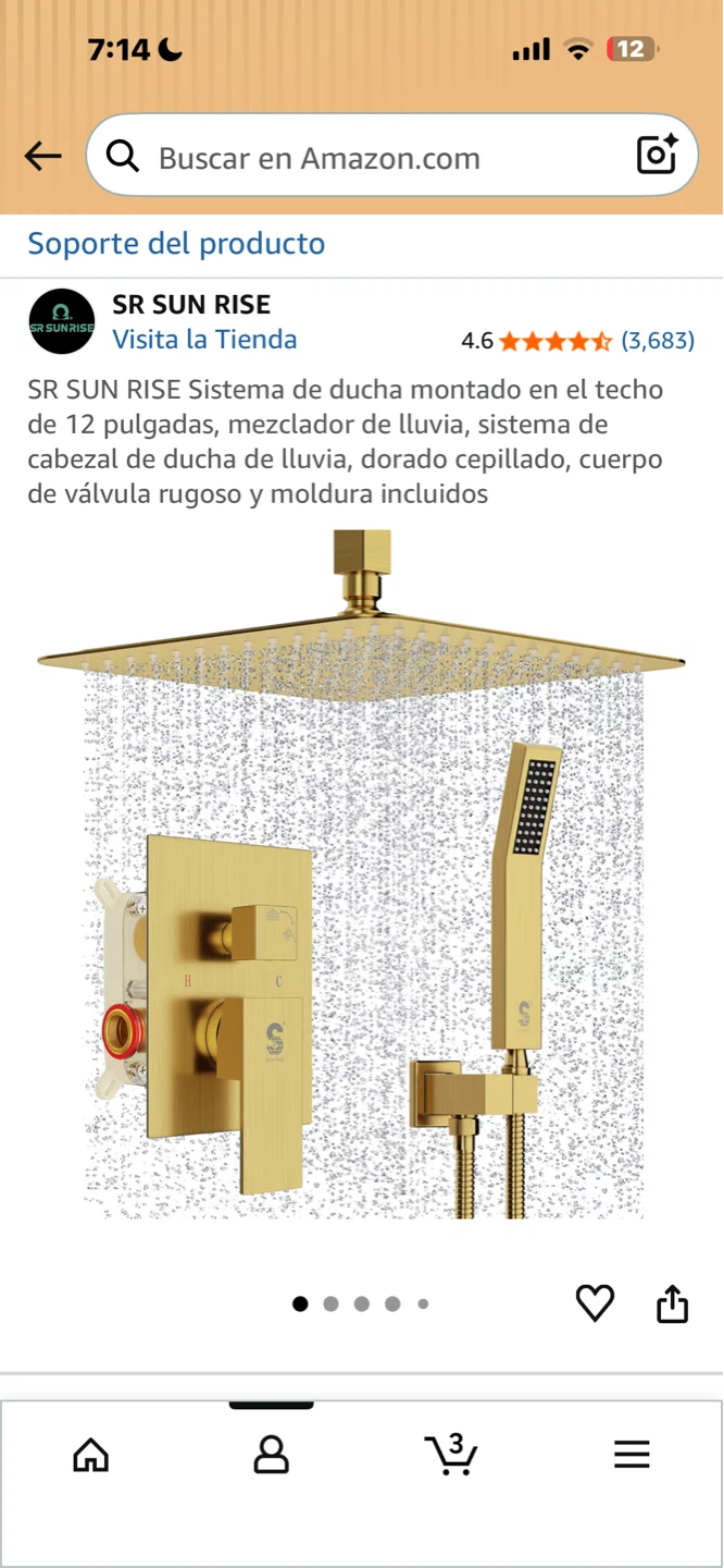 SR SUN RISE Gold Shower System - photo 4
