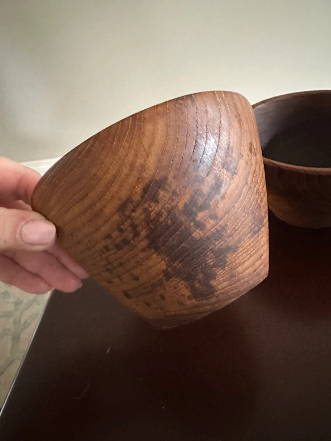 Set of 3 Wooden Serving Bowls - photo 3