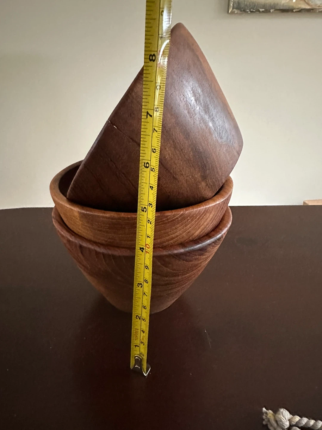 Set of 3 Wooden Serving Bowls - photo 5