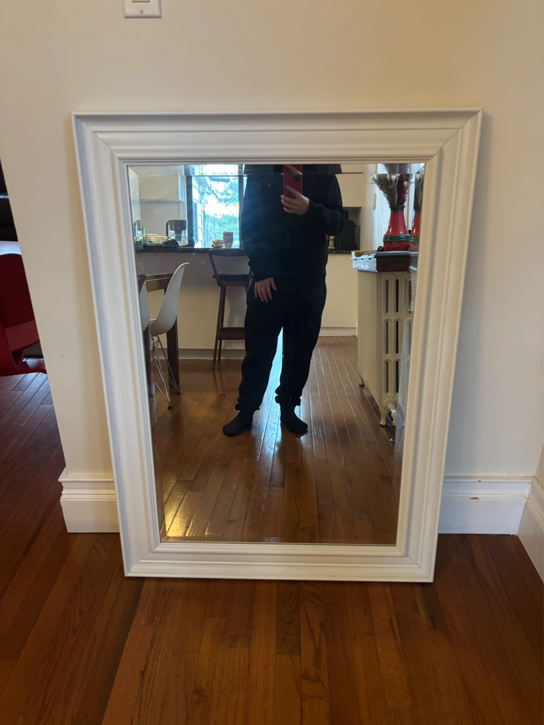 White Framed Mirror