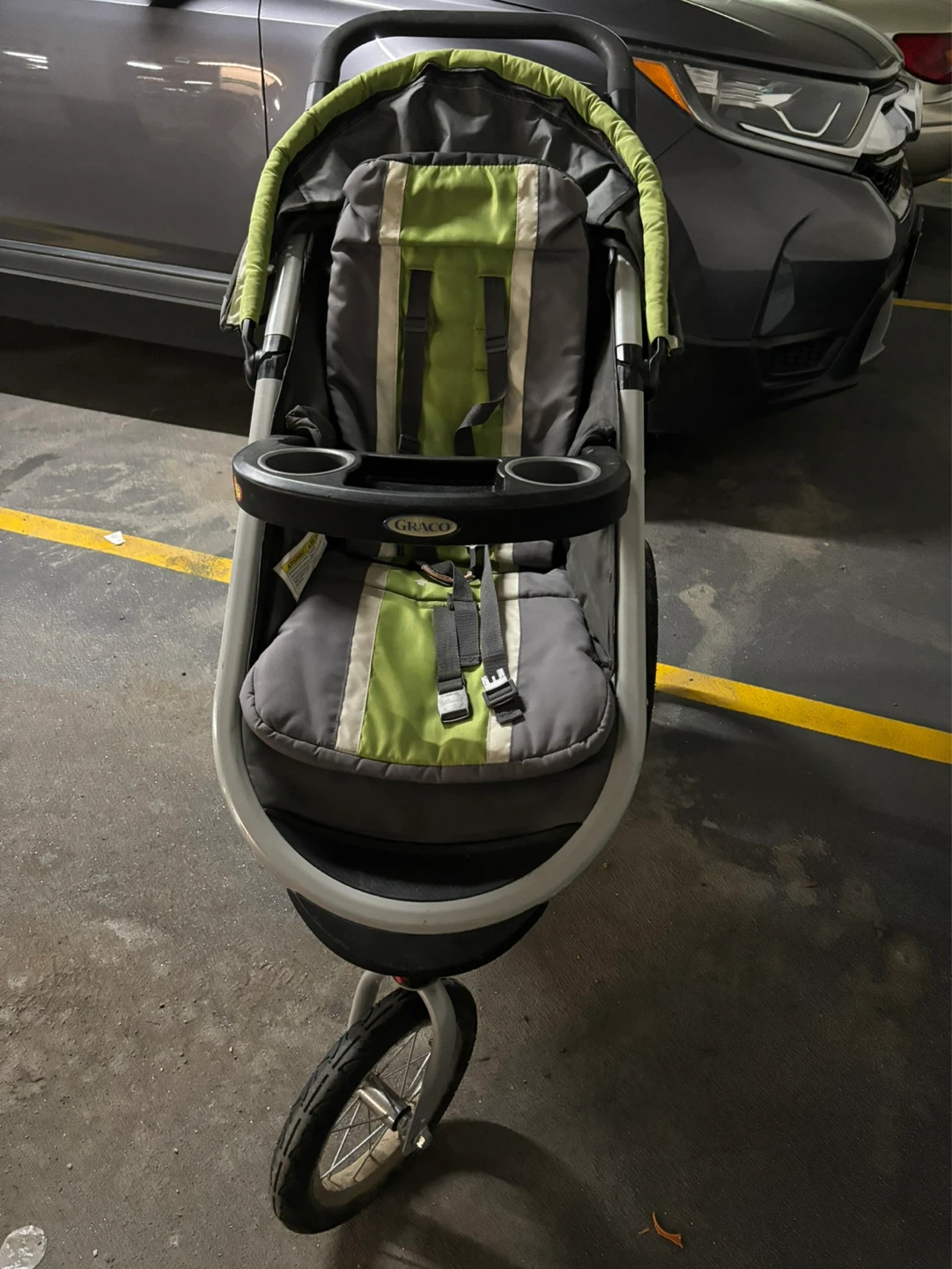 Graco Jogging Stroller - Grey & Green - photo 3