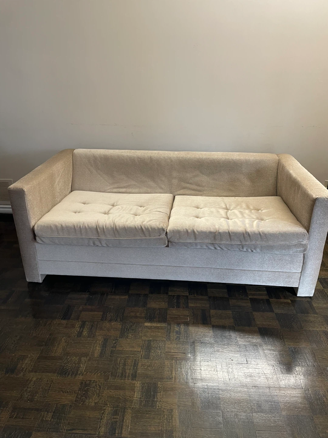 Moving sale two seater sofa cum bed - photo 2