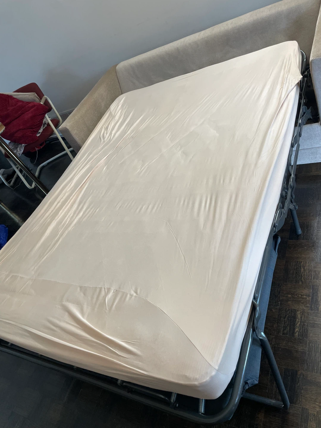 Moving sale two seater sofa cum bed - photo 4