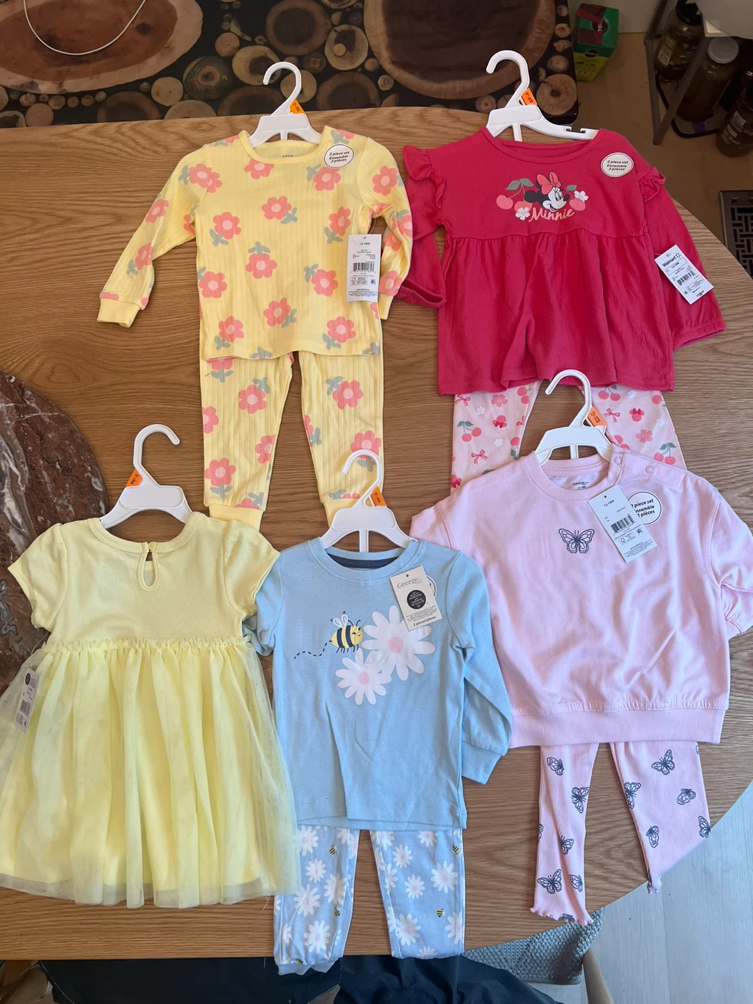 Brand New 5-Piece Toddler Girl Set (George Brand) - 12-18 M