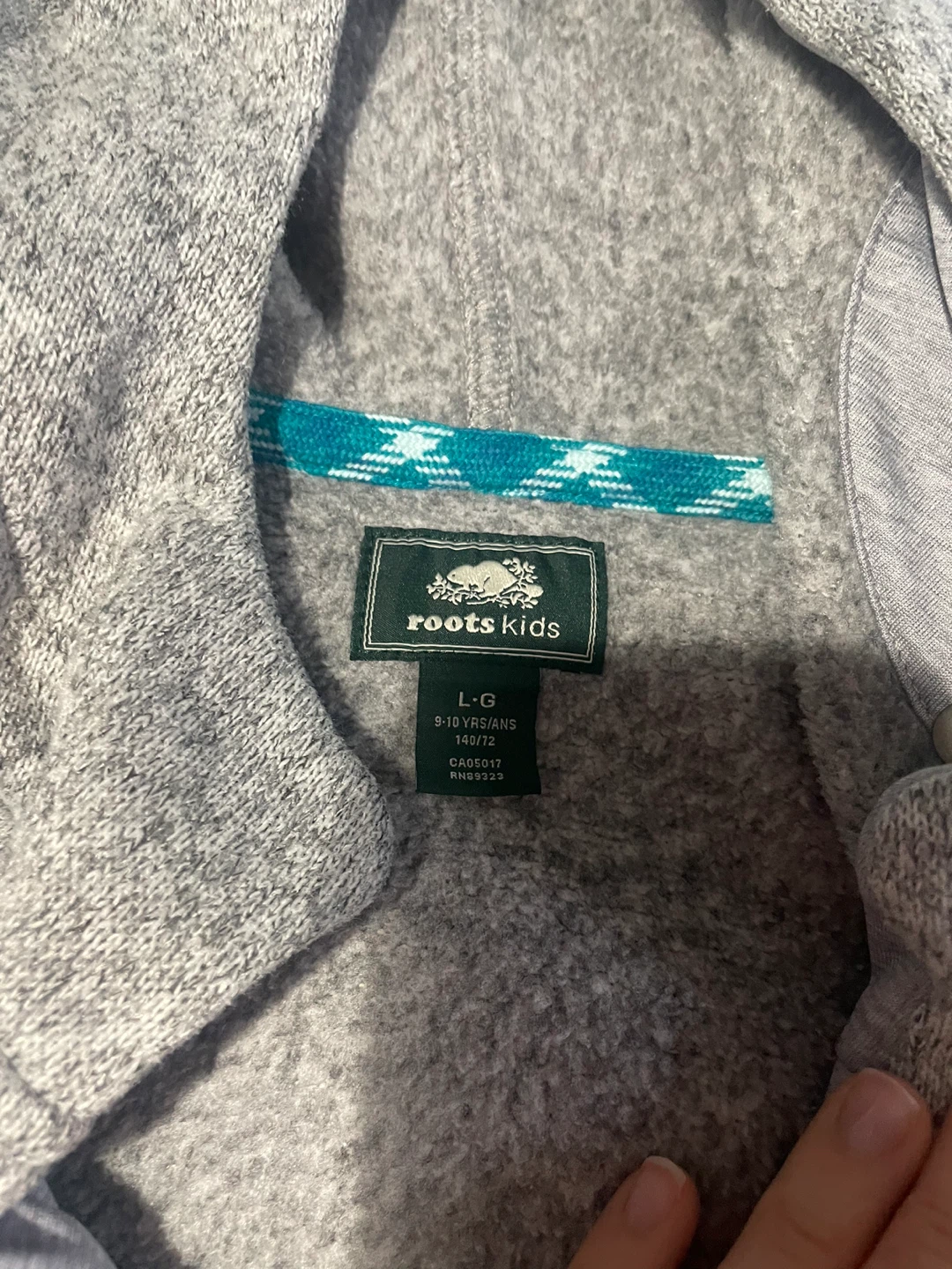 Roots Kids Grey Hooded Sweater - Size L (9-10 Yrs) - photo 3