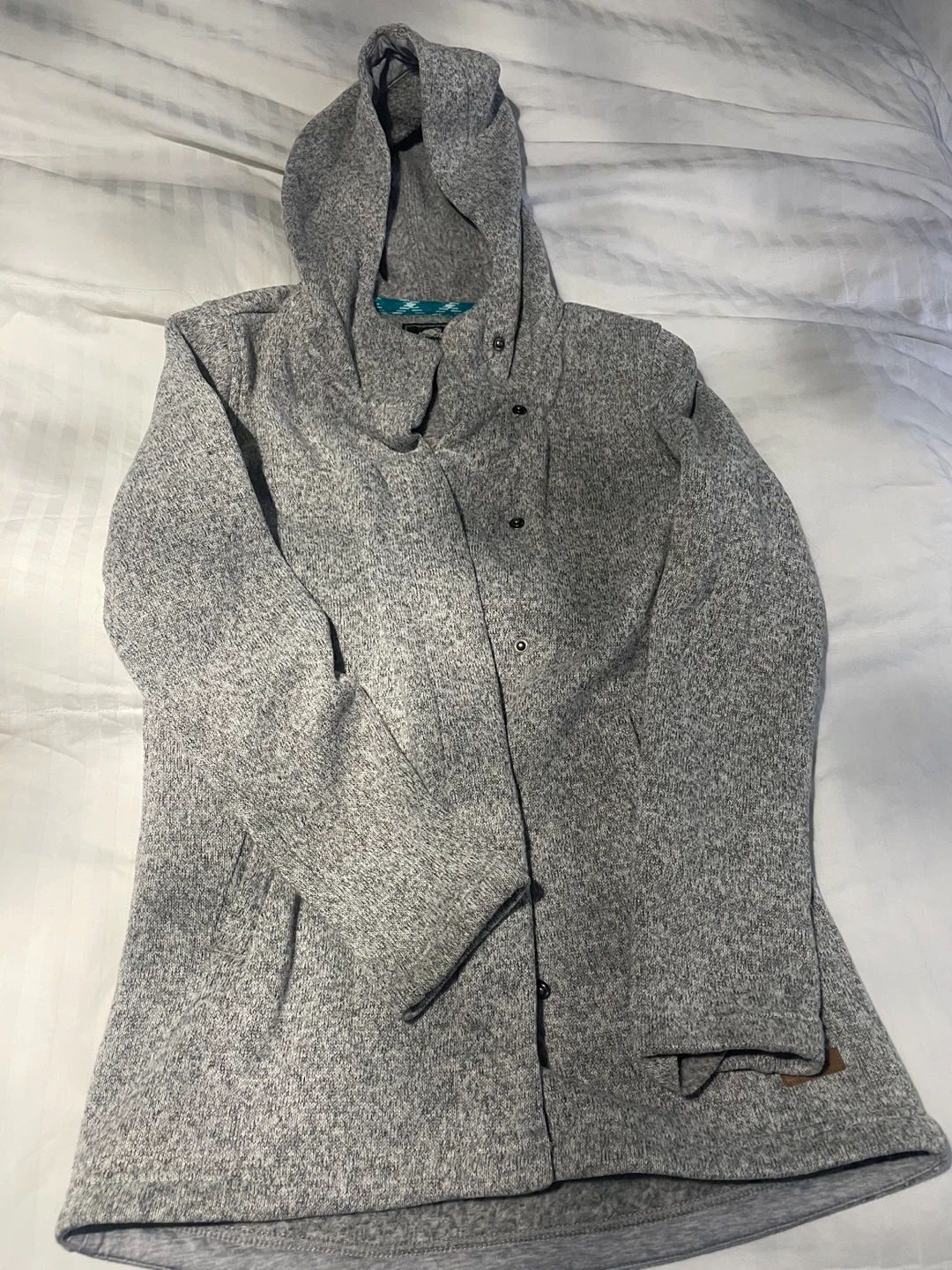 Roots Kids Grey Hooded Sweater - Size L (9-10 Yrs)