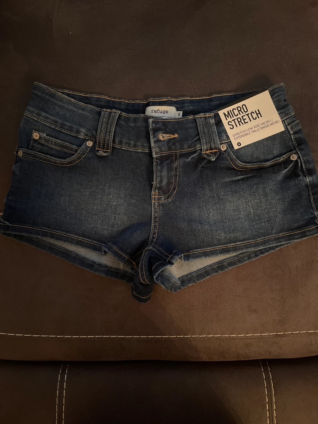 Refuge Micro Stretch Denim Shorts