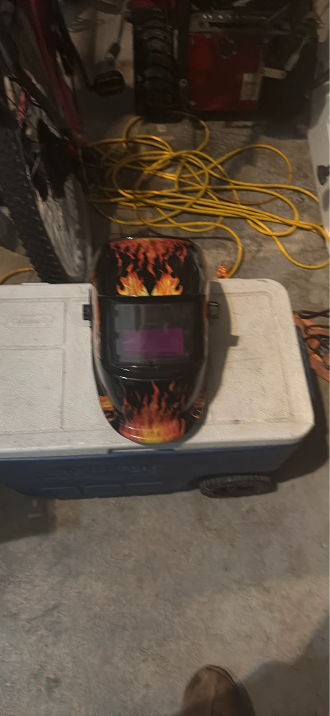 Welding Helmet with Flames Design - photo 2