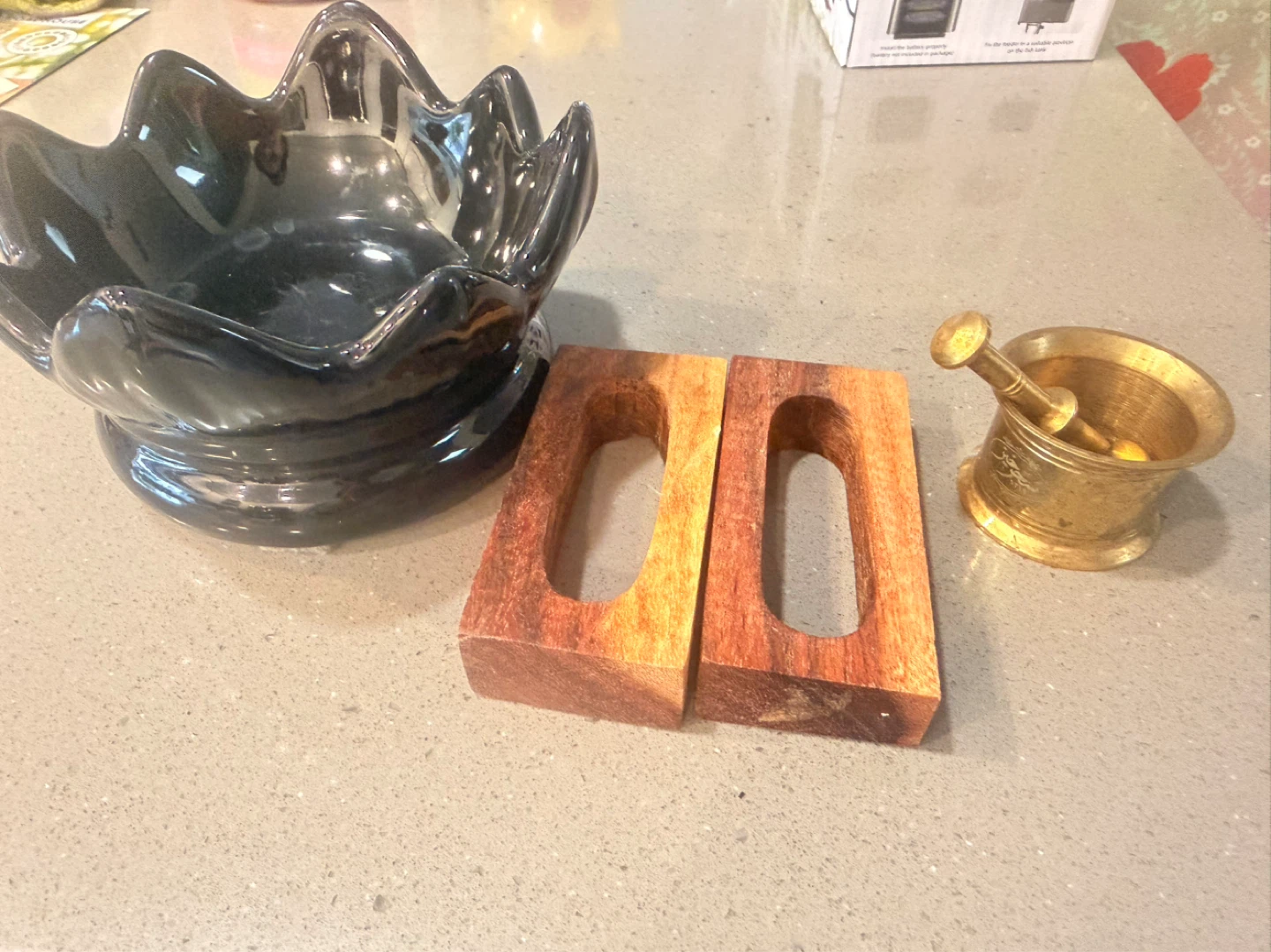 Grinder handle and candle holder ….