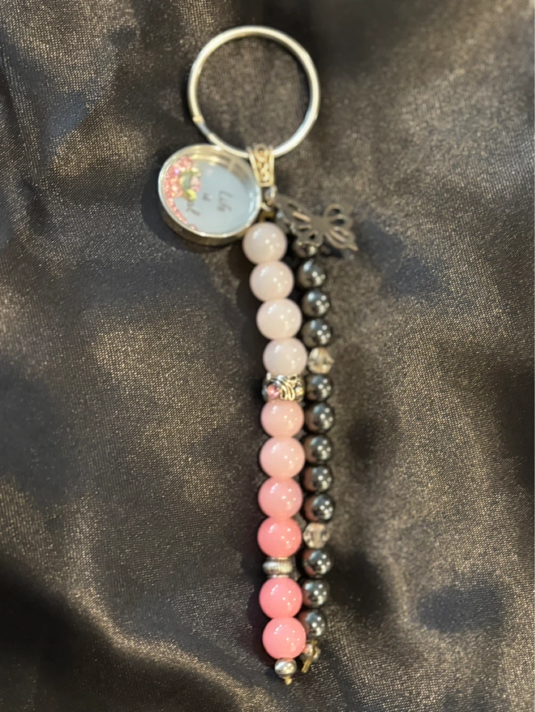 Life is Magical Beaded Keychain with Butterfly Charm - photo 2