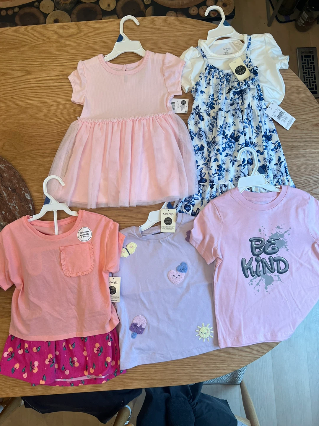 Brand New 5-Piece Toddler Girl Set (George Brand) - 5T
