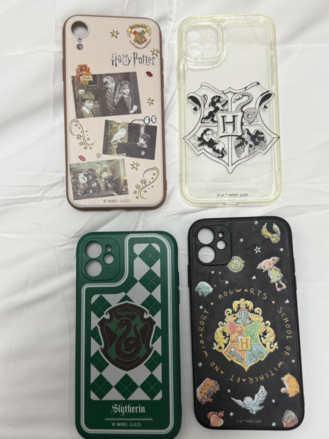Set of 4 Harry Potter Themed Phone Cases