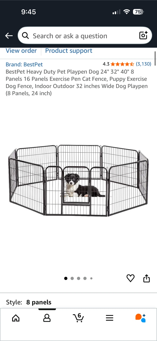 Puppy/dog playpen, fence - photo 2