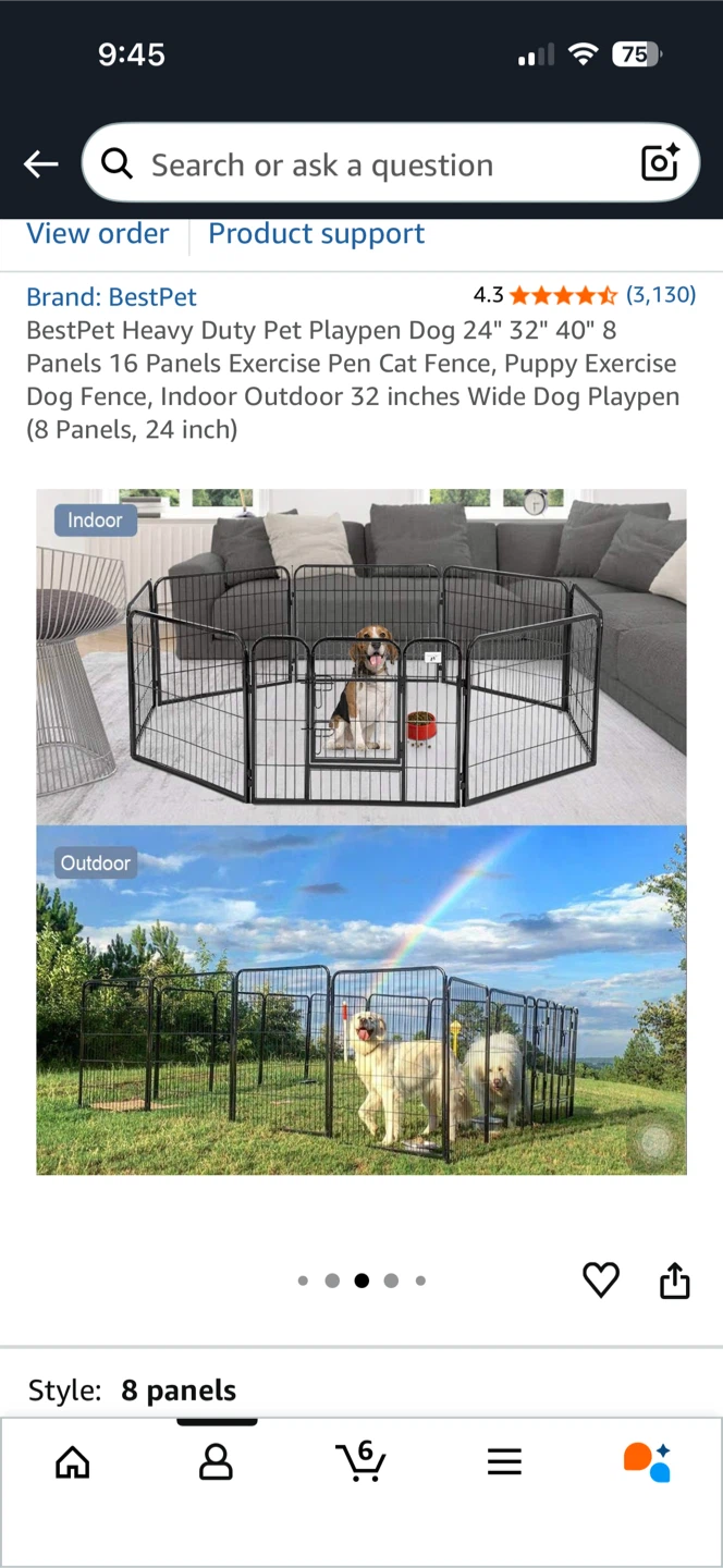 Puppy/dog playpen, fence