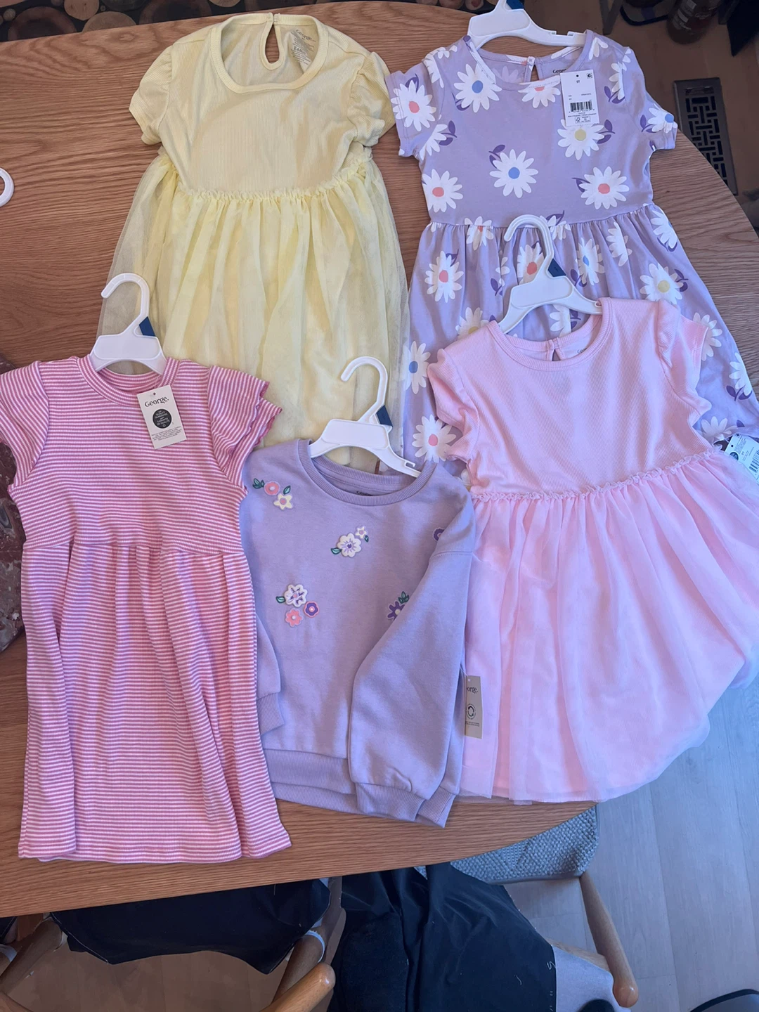 Brand New 5-Piece Toddler Girl Set (George Brand) - 5T