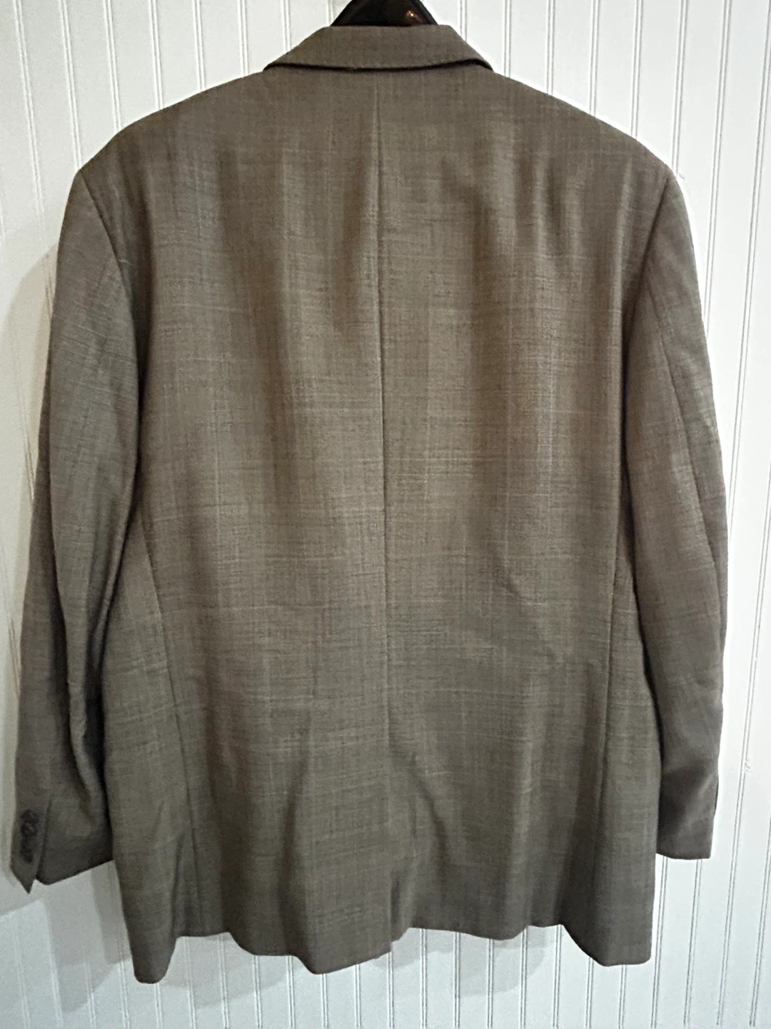 Men’s Wool Suit 42R 34x30 Brown Plaid Set - photo 2