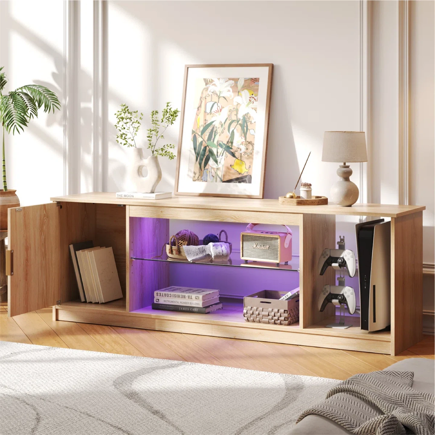 Bestier TV Stand Media Console