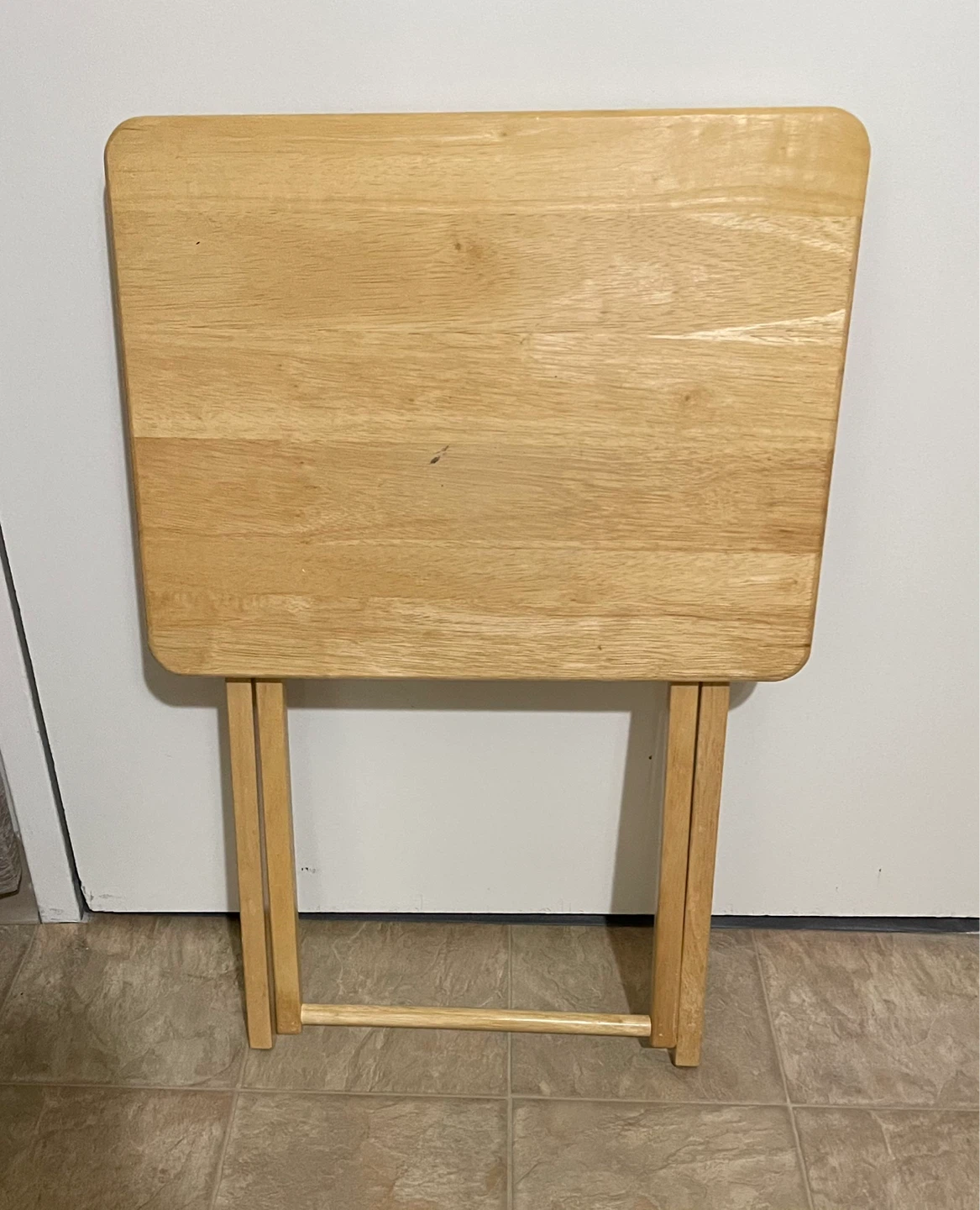 🌱 Wooden Folding Tray Table - photo 4