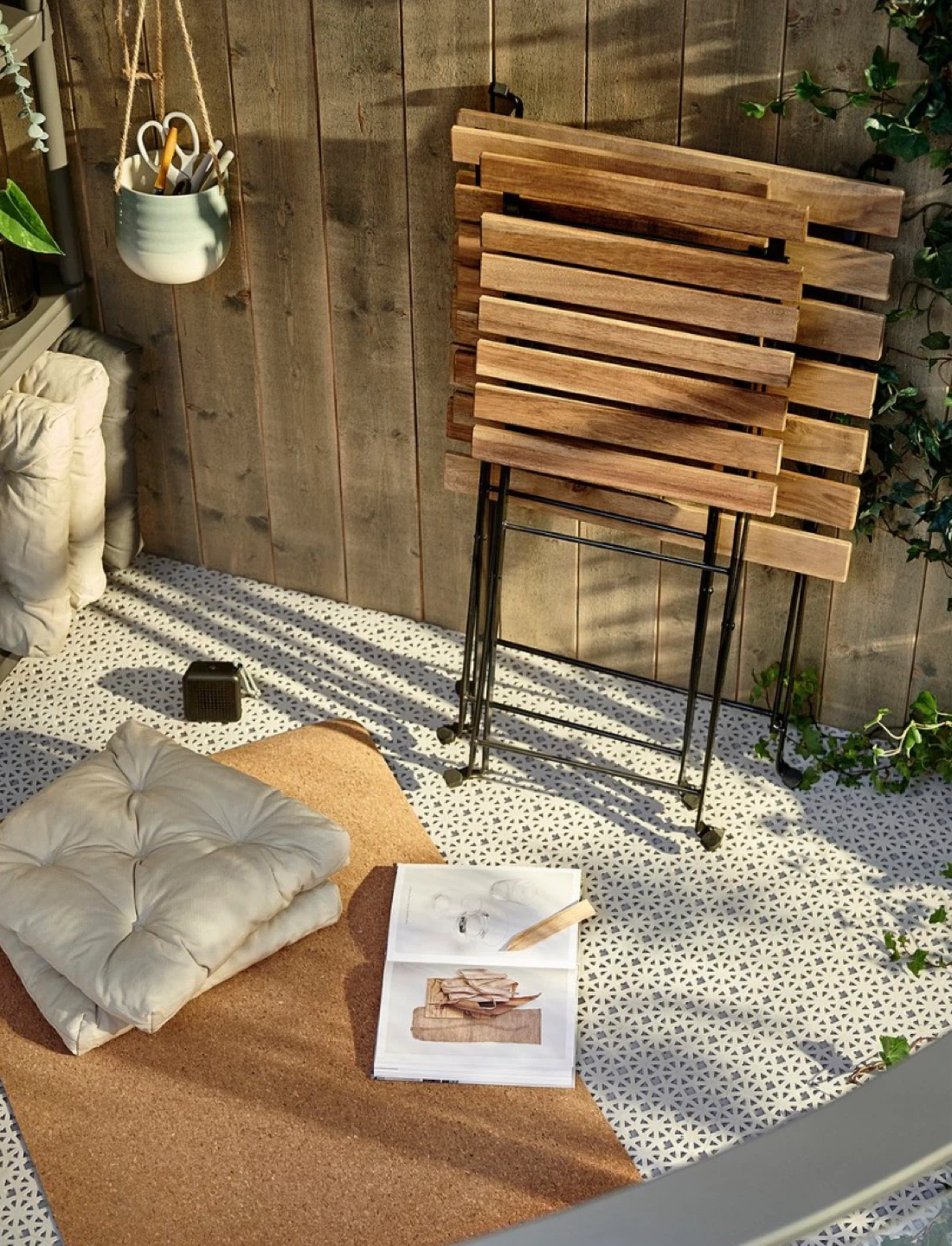 IKEA Outdoor Folding Table and Chairs Set - photo 2