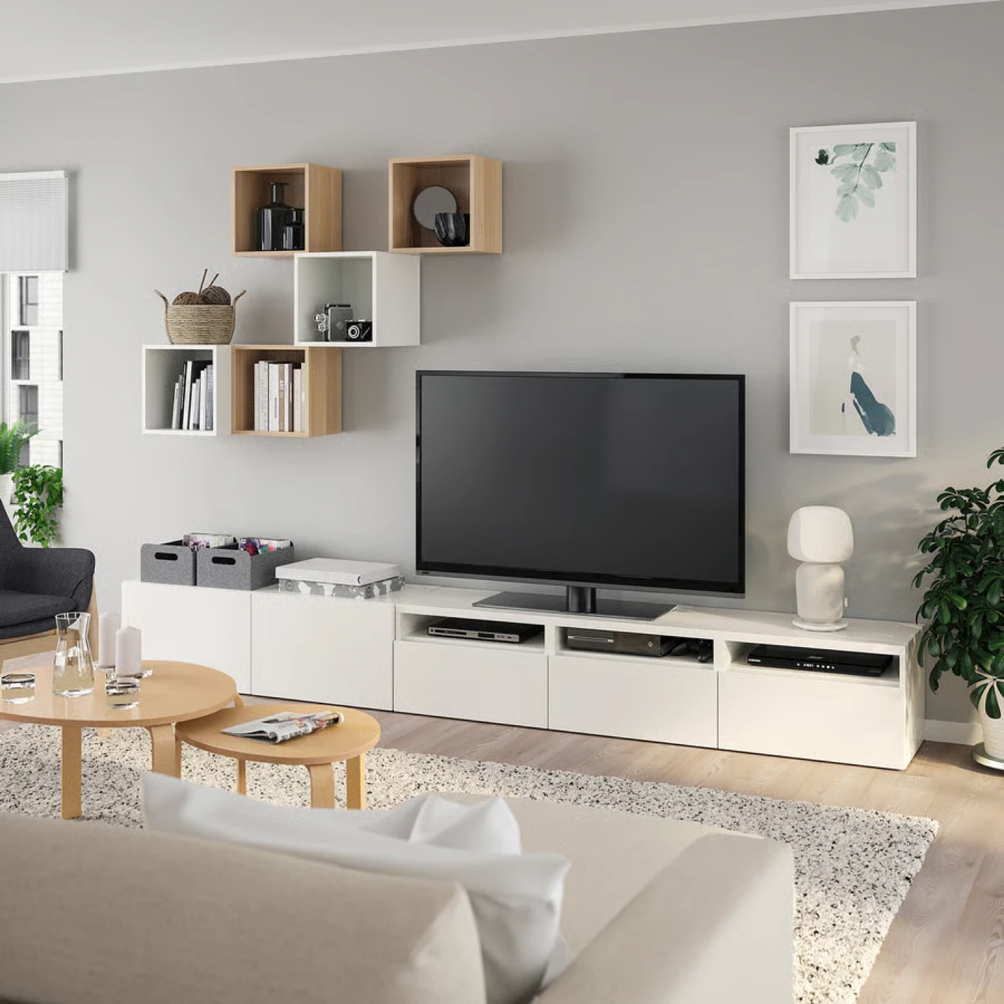 IKEA BESTA TV Stand Media Console - White - photo 3