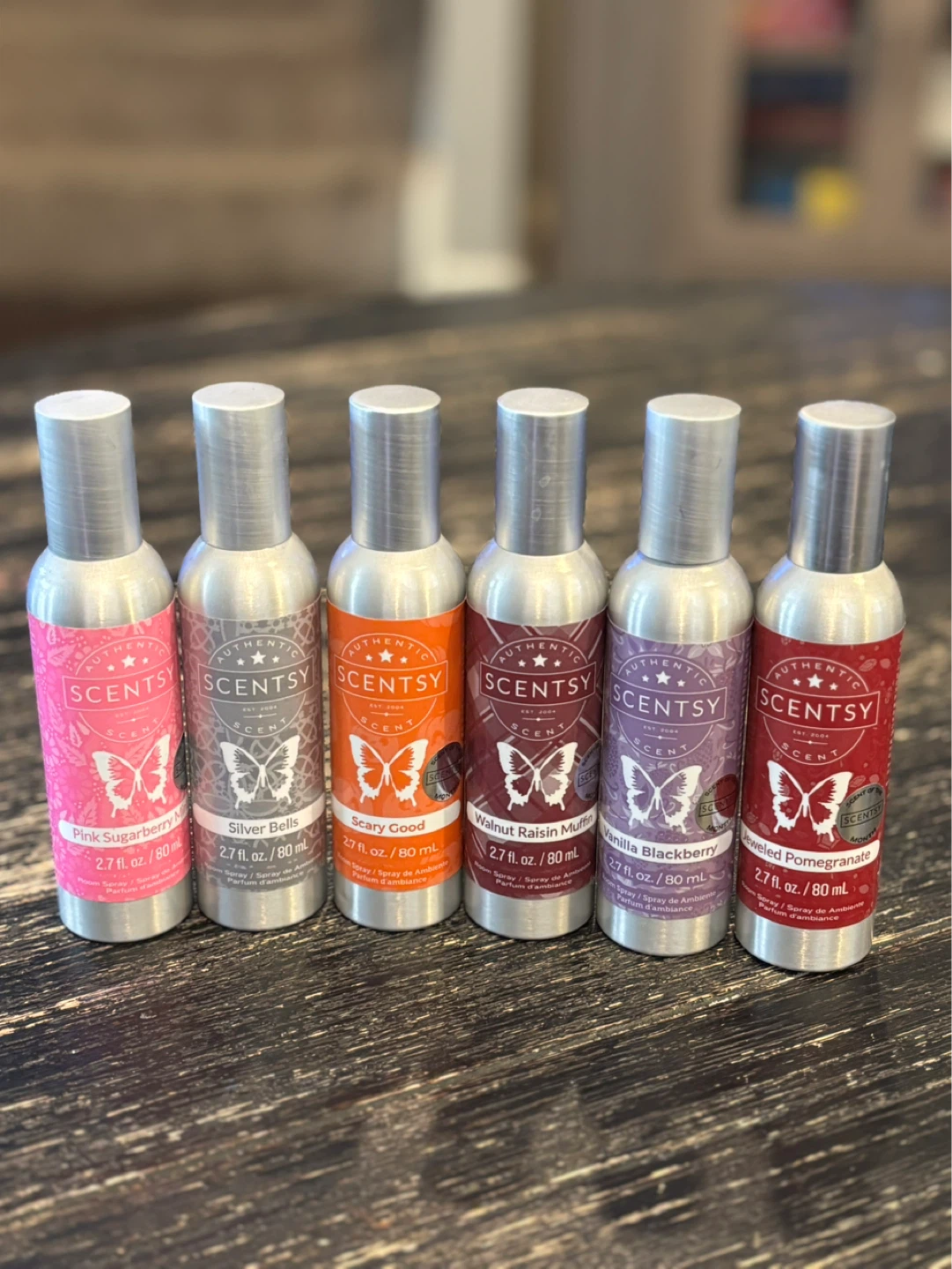 Scentsy Room Sprays - Set of 6 Different Scents