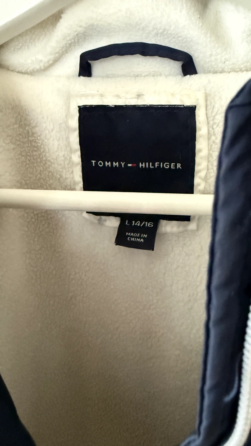 Tommy Hilfiger Youth Puffer Jacket - Navy - Size L 14/16 - photo 4