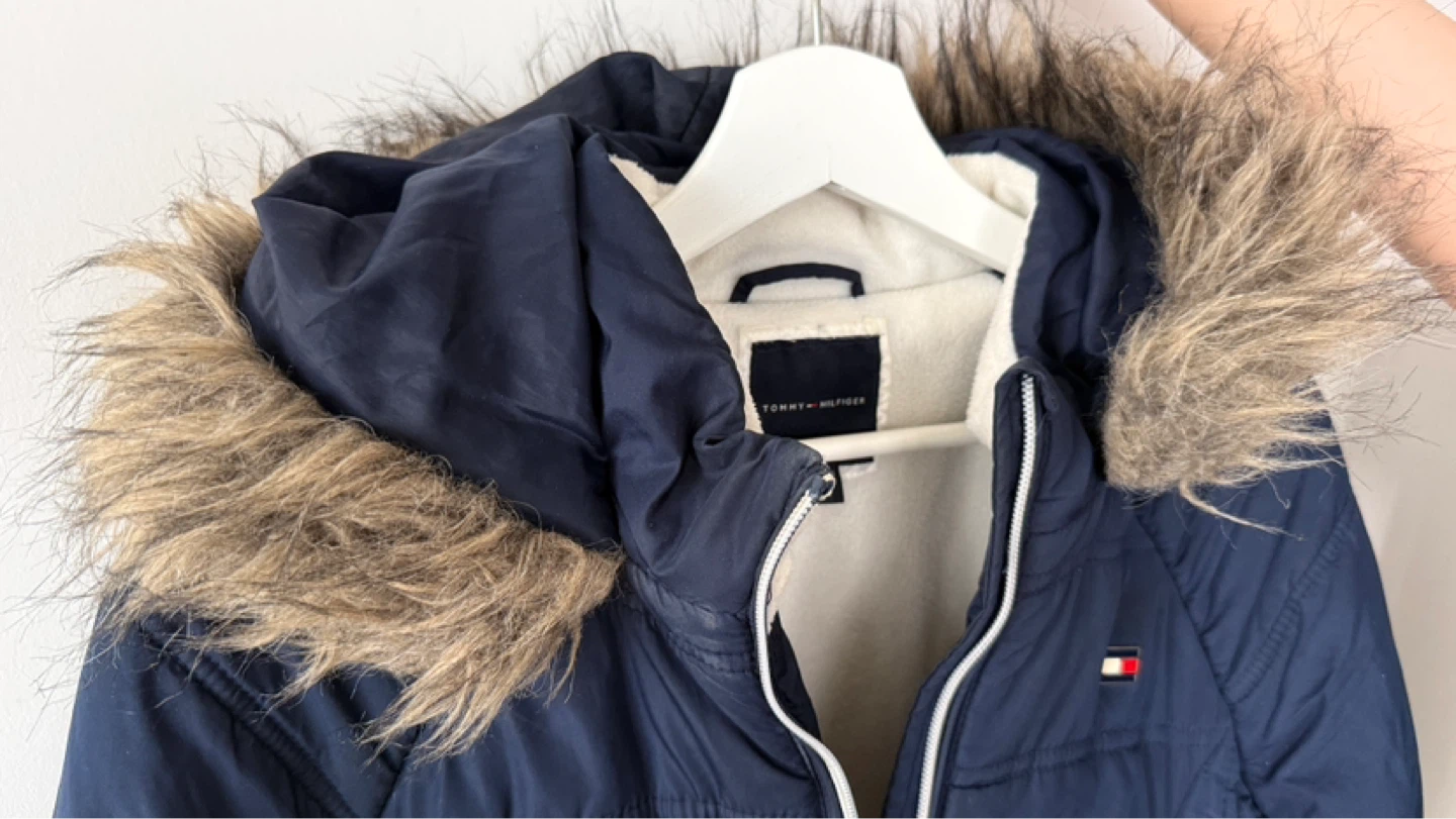 Tommy Hilfiger Youth Puffer Jacket - Navy - Size L 14/16 - photo 2