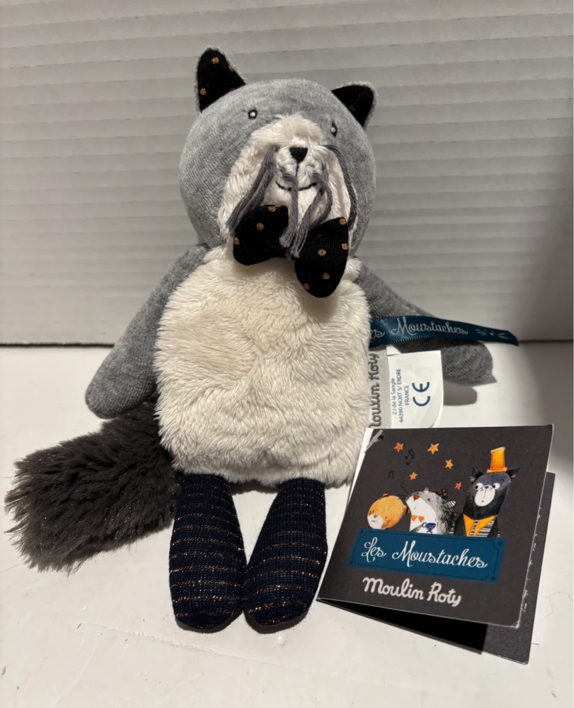 Moulin Roty Les Moustaches Raccoon Plush Toy