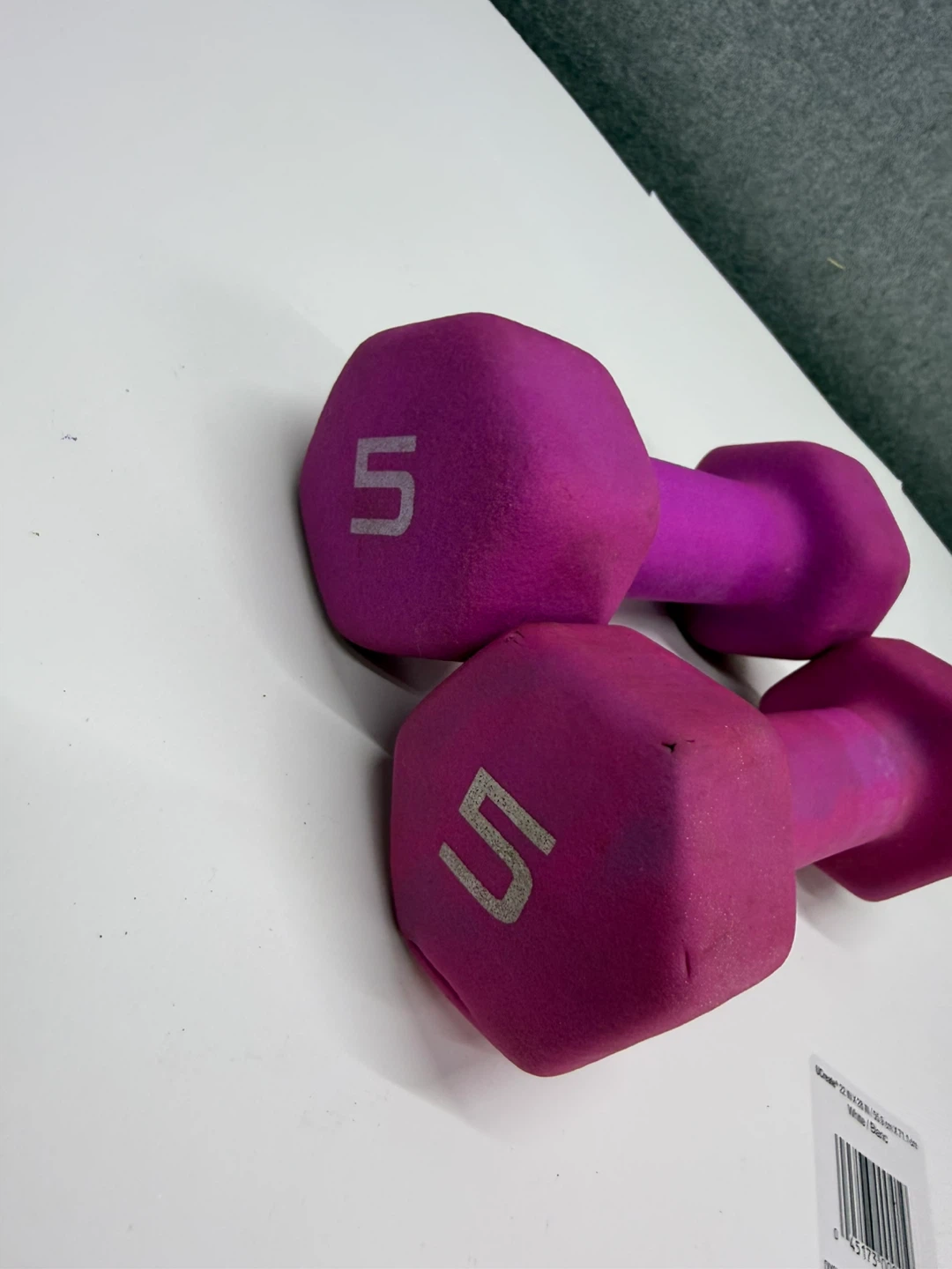 5 lb Dumbbells (Pair) - Pink/Purple