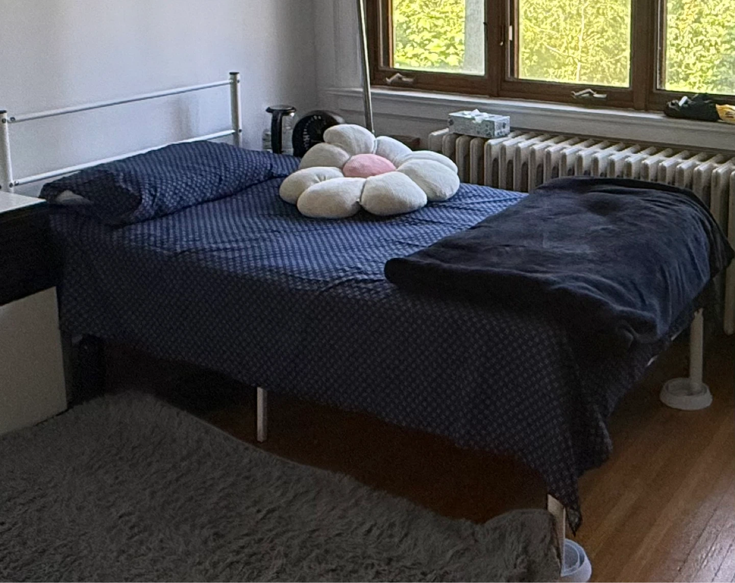 White Metal Twin Bed Frame