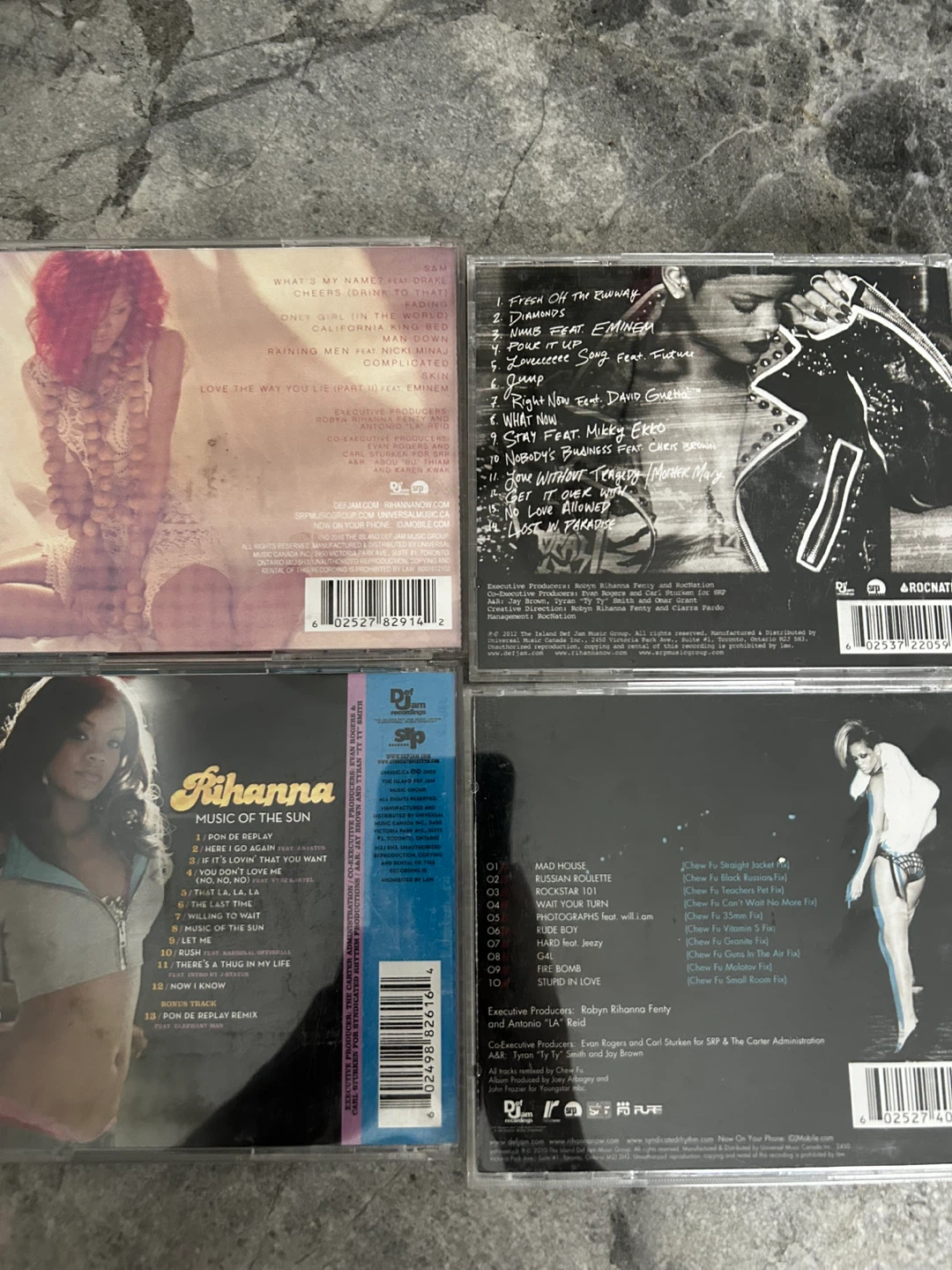 Rihanna CD Lot: Loud, Rated R, Unapologetic, Music of the Sun - photo 3