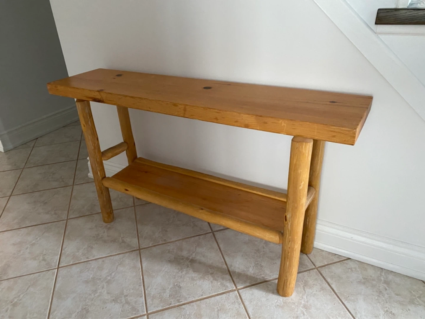 Wooden Console Table with Shelf size 41 x 12 x 27