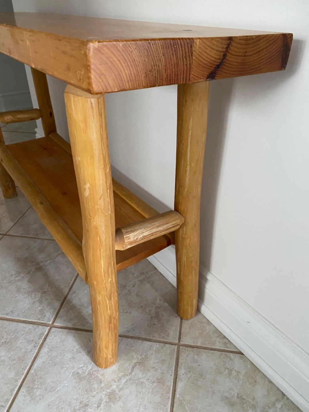 Wooden Console Table with Shelf size 41 x 12 x 27 - photo 2