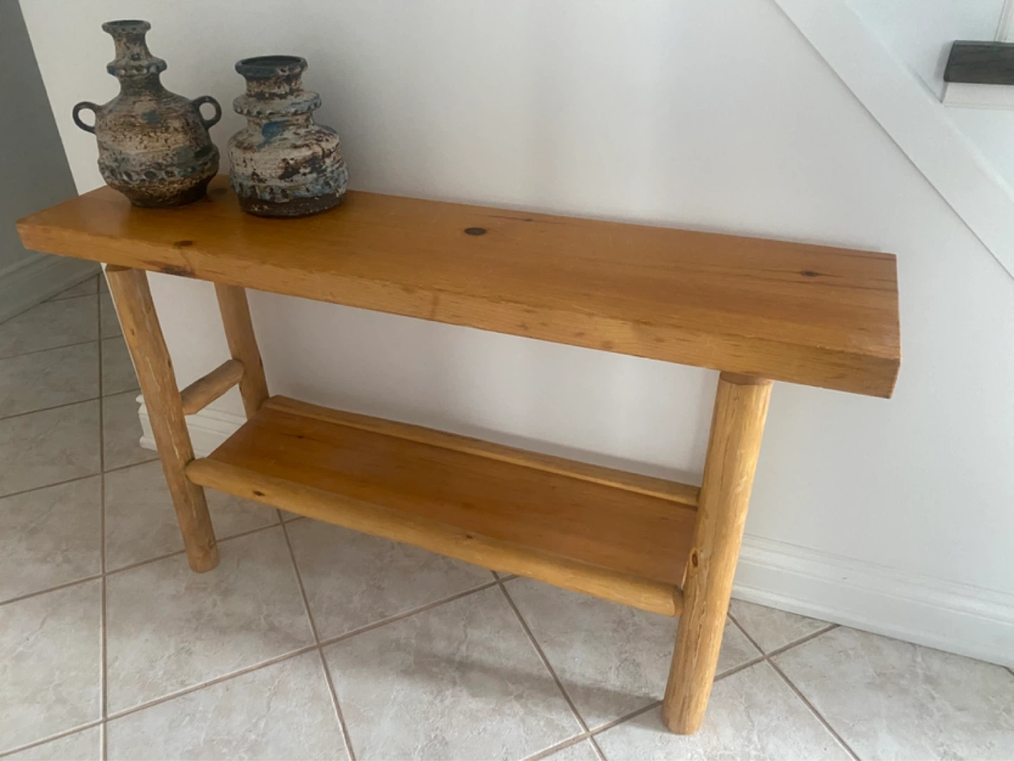 Wooden Console Table with Shelf size 41 x 12 x 27 - photo 4