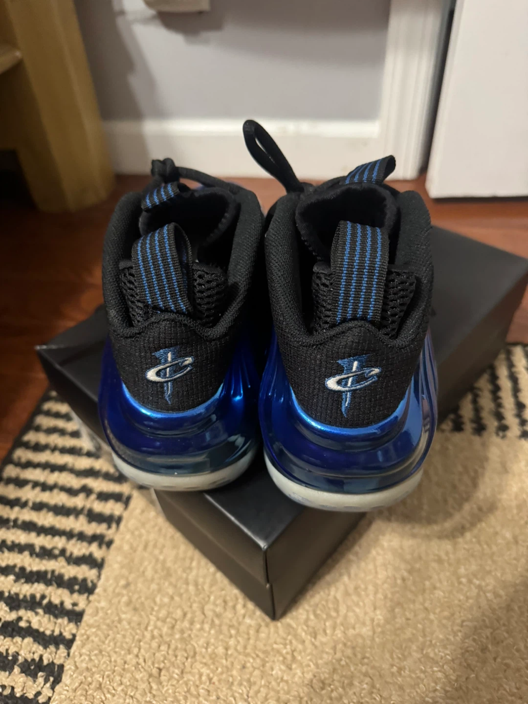Nike Air Foamposite One PRM "Blue Mirror" Mens Basketball Shoes - photo 4