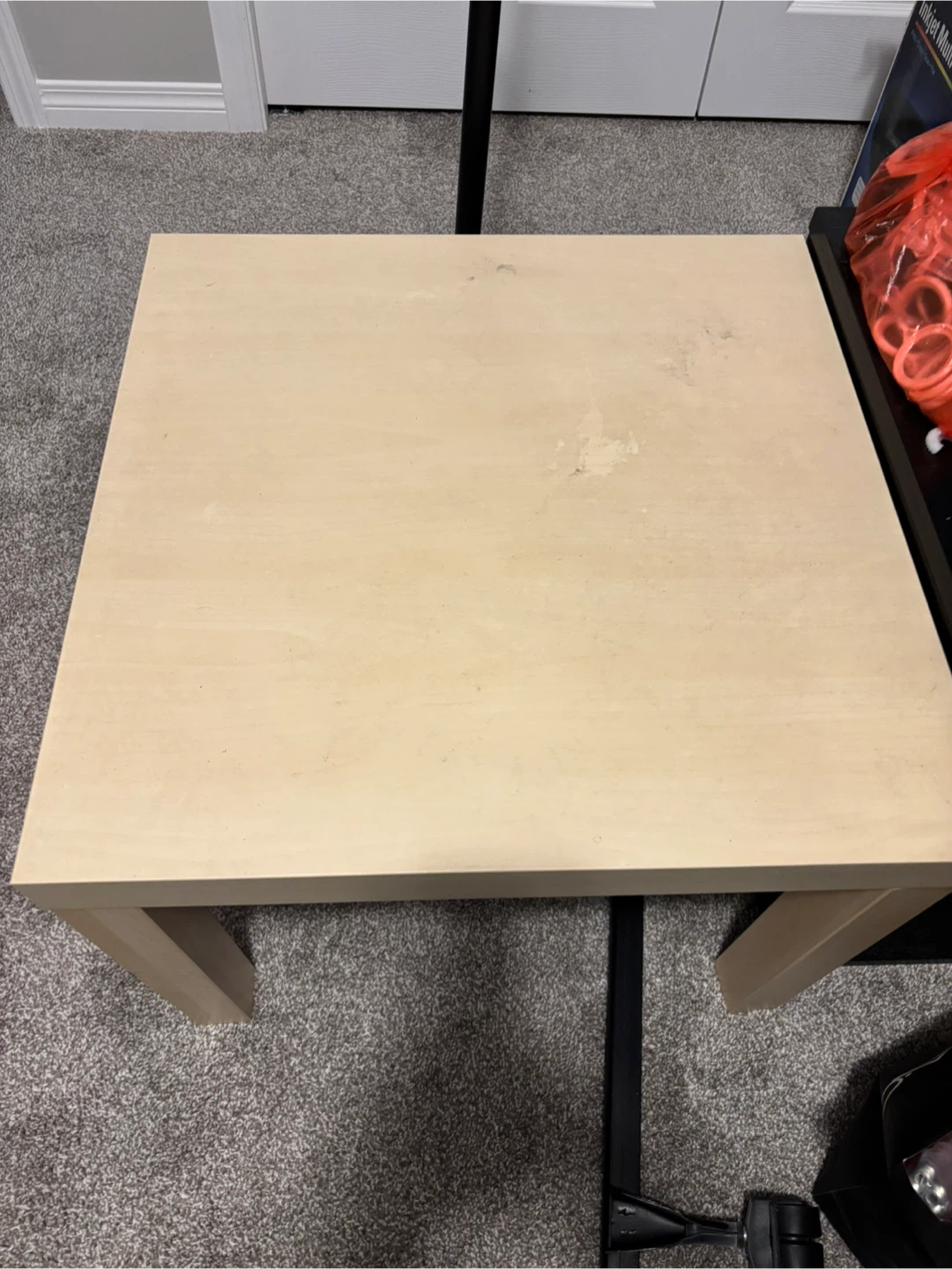 Square Side Table Black/ Wood - photo 2