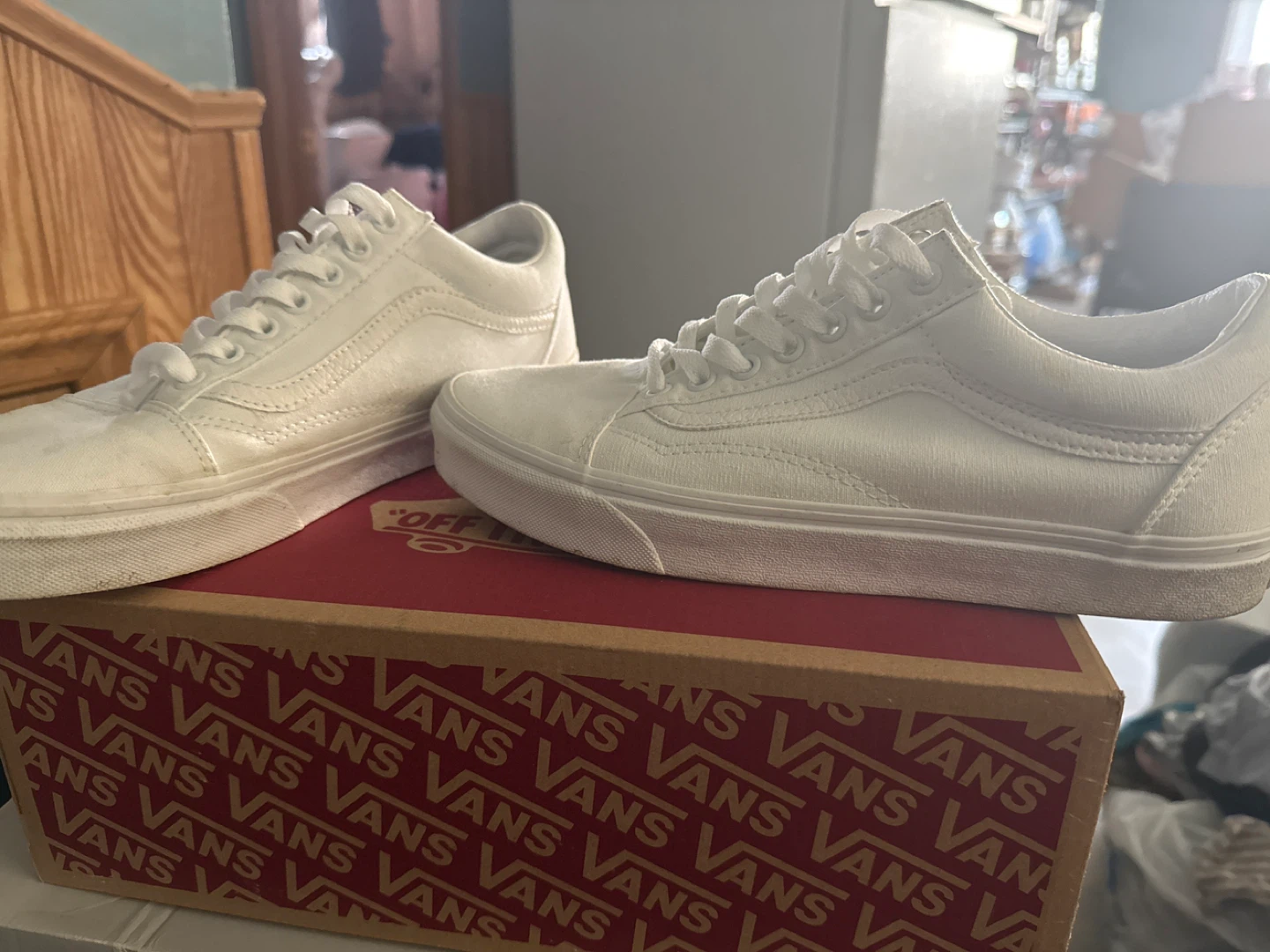 Vans Old Skool Canvas White Sneakers