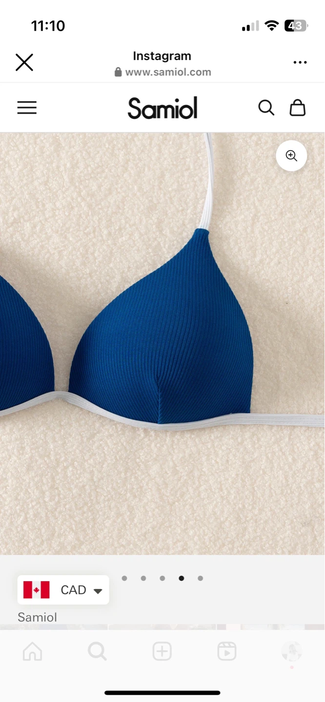 Samiol Royal Blue Contrast Bikini Set - Small - photo 2