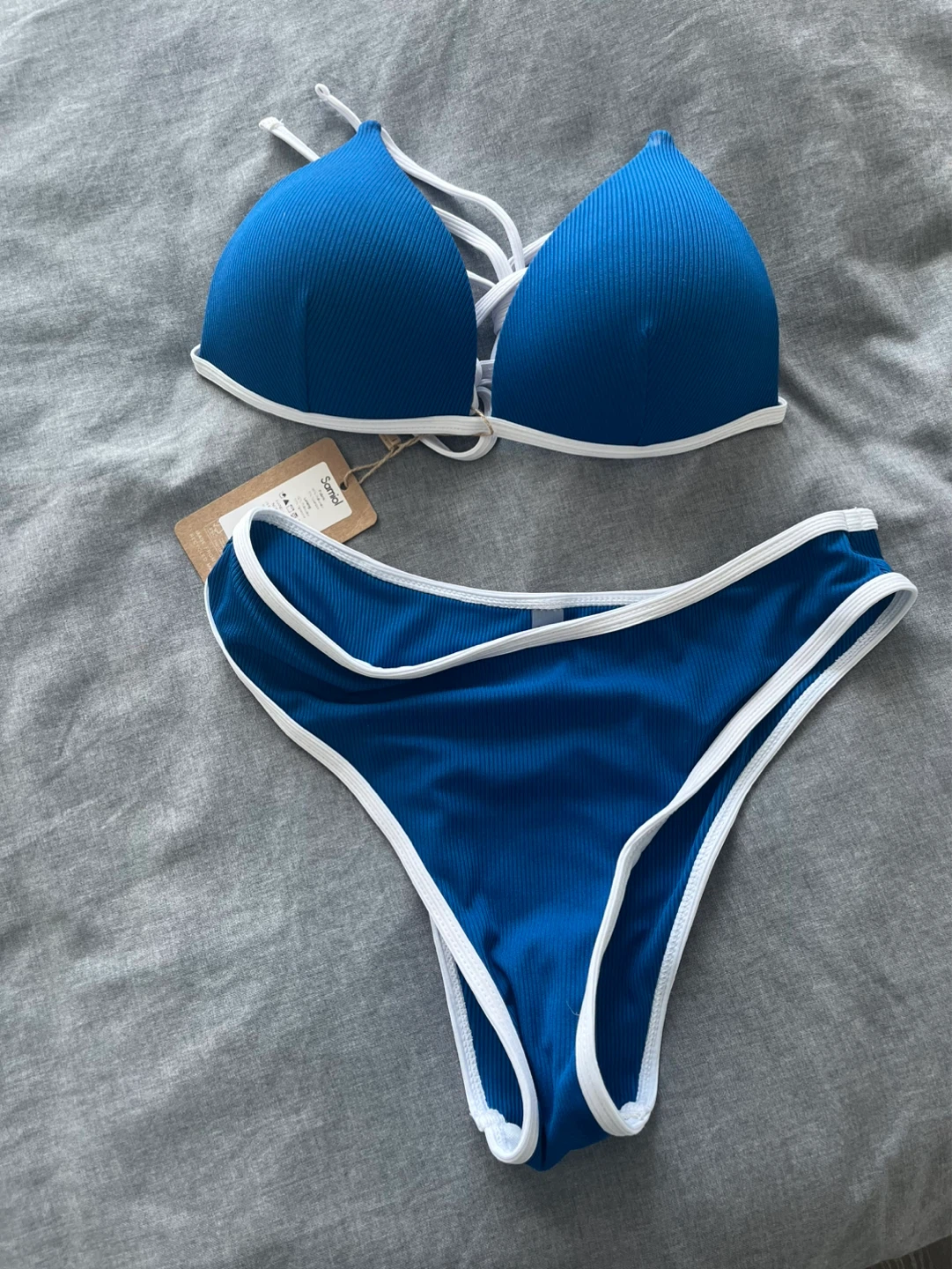 Samiol Royal Blue Contrast Bikini Set - Small - photo 5