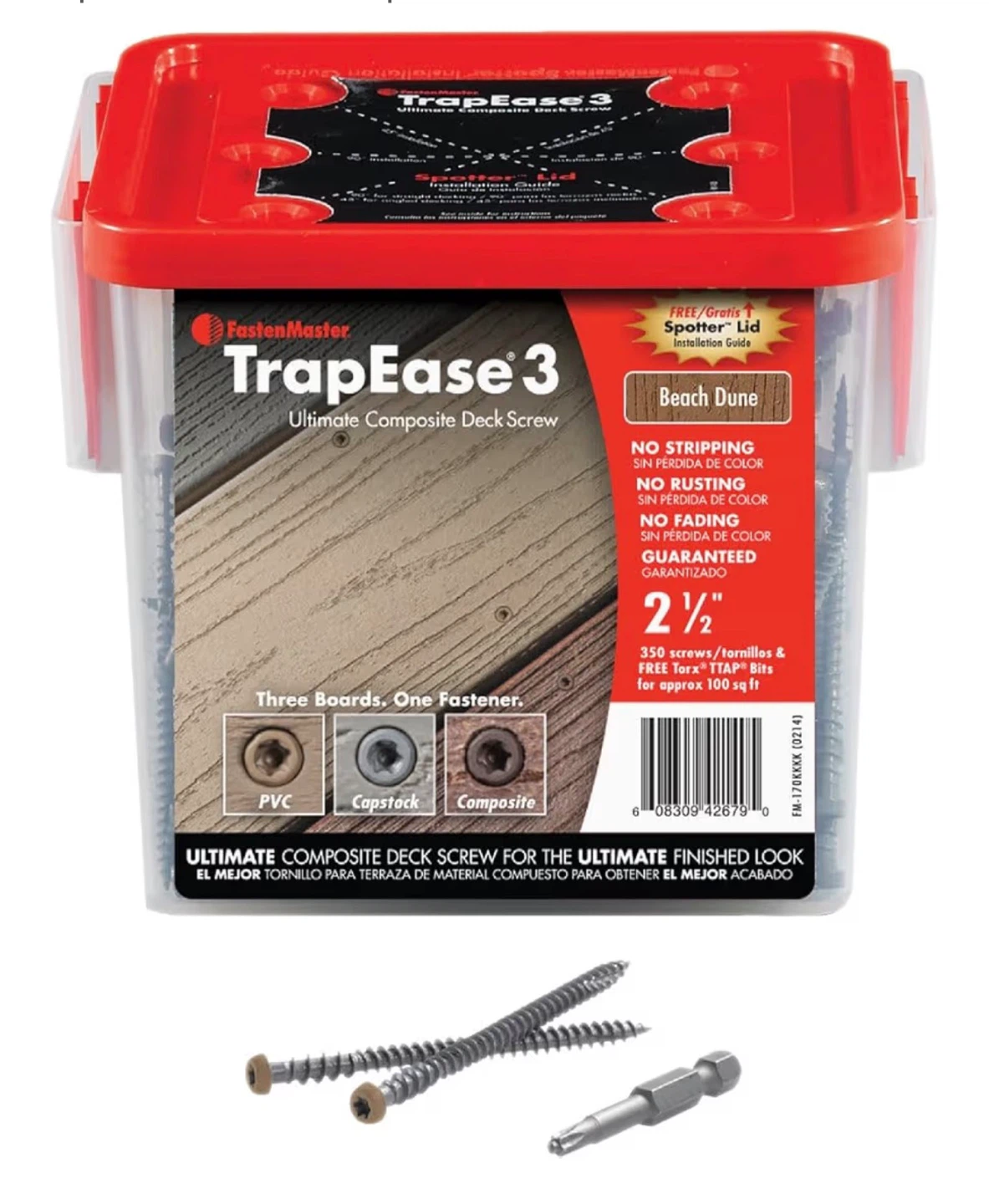 FastenMaster TrapEase 3 Composite Deck Screws 2 1/2" - photo 5