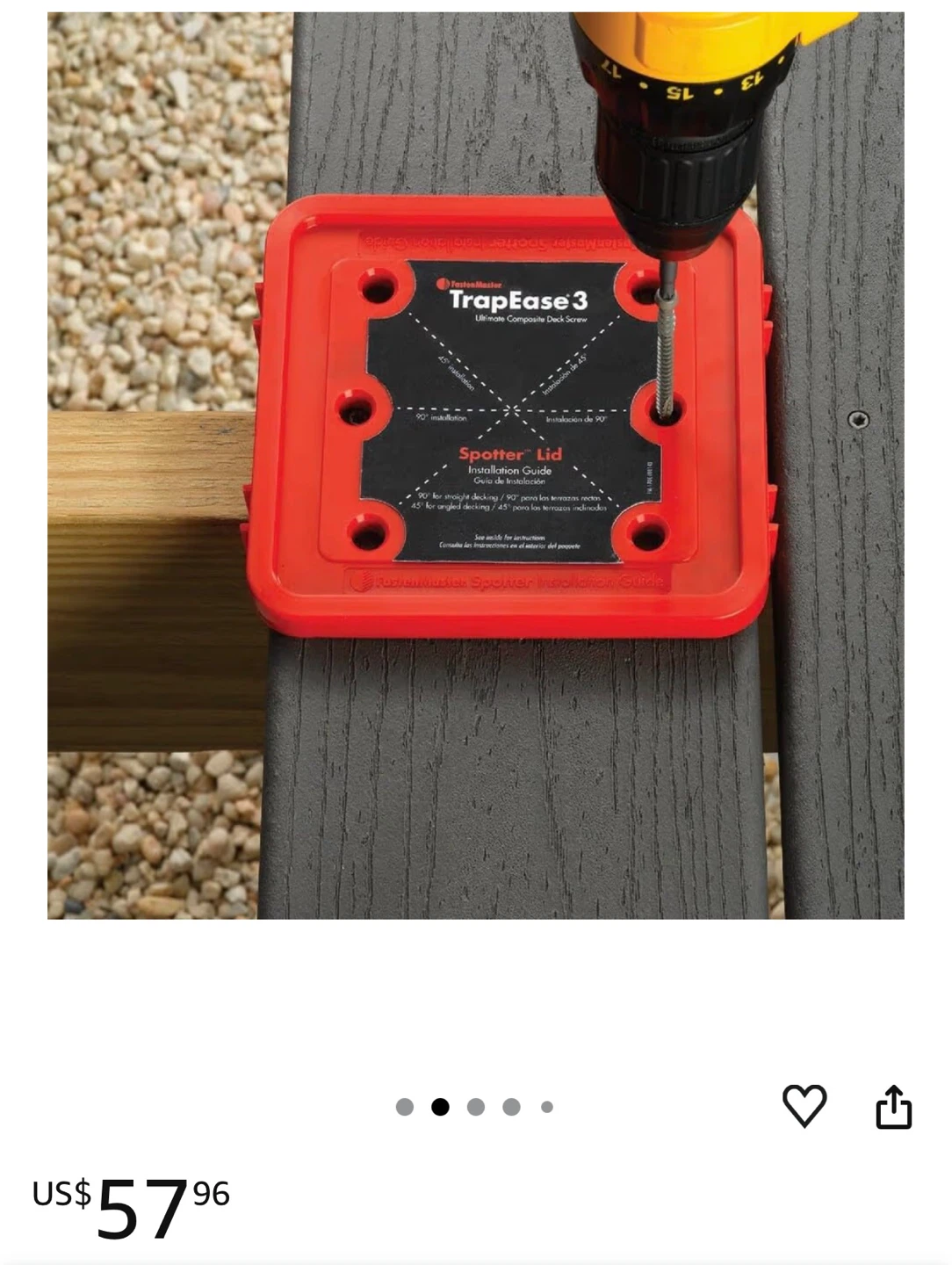 FastenMaster TrapEase 3 Composite Deck Screws 2 1/2"