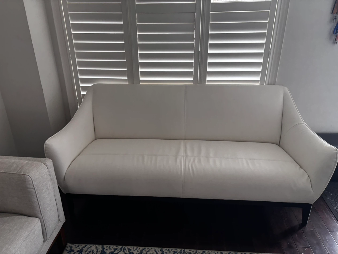 White Leather Sofa