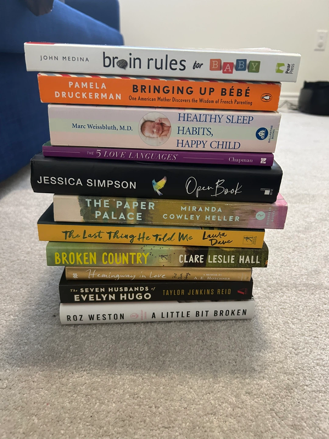 Collection of 10 books: Parenting, Self-Help, Fiction