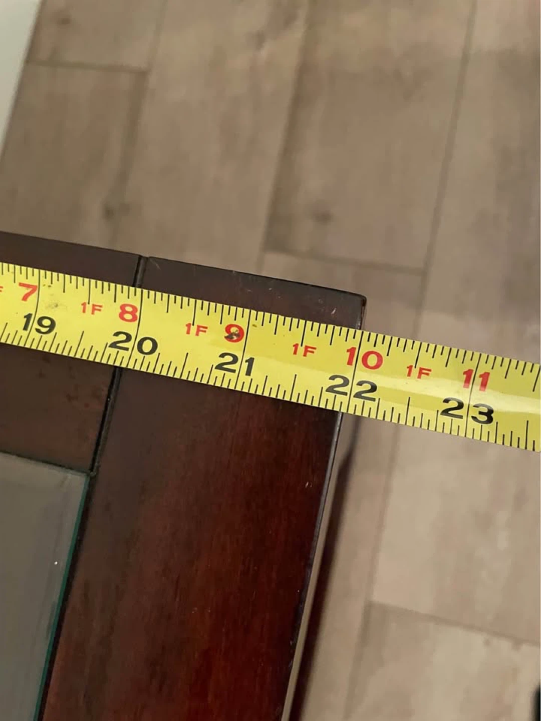 Free Wooden End Table with Glass Top - photo 4