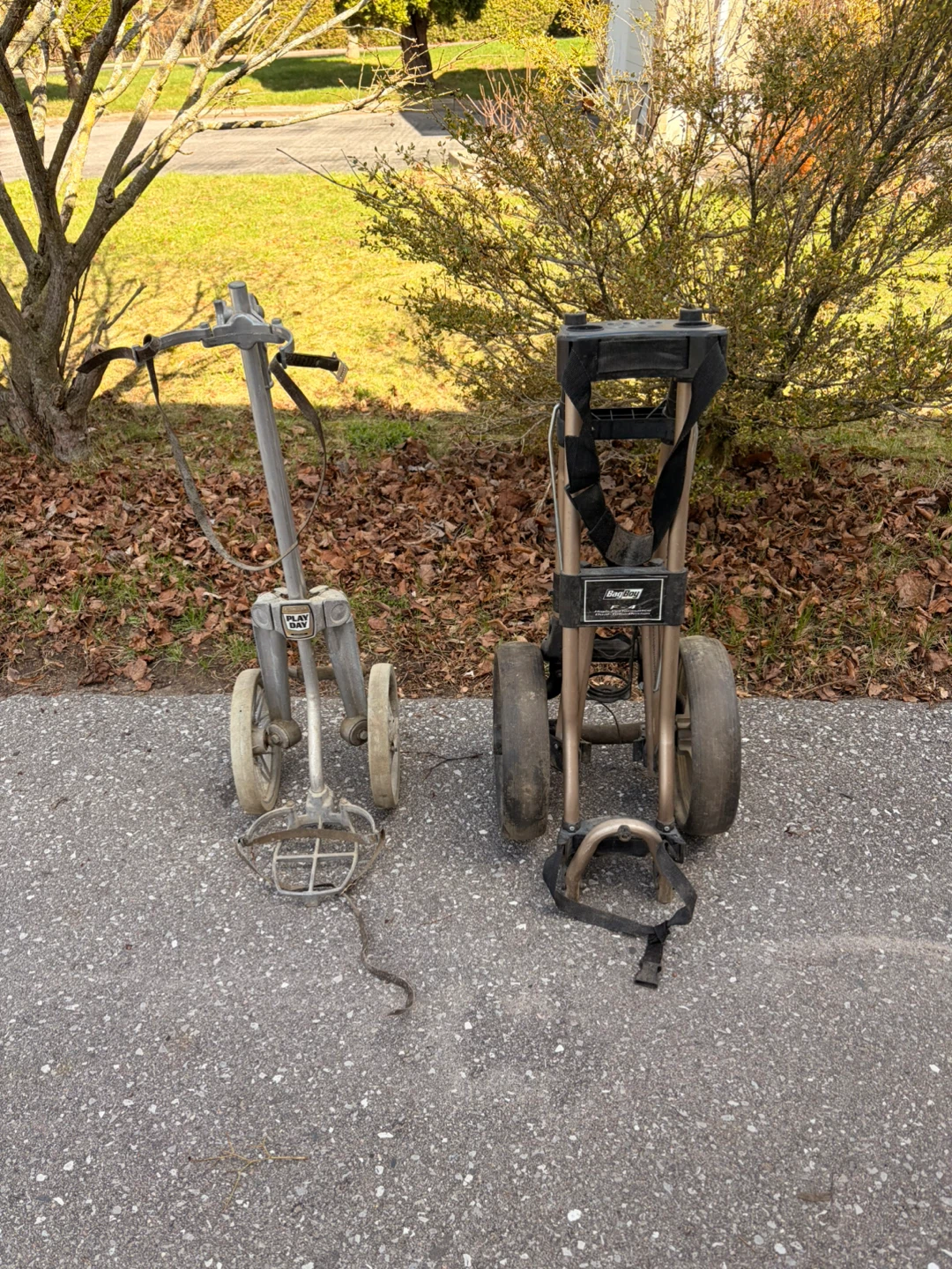 Two Golf Push Carts - photo 2