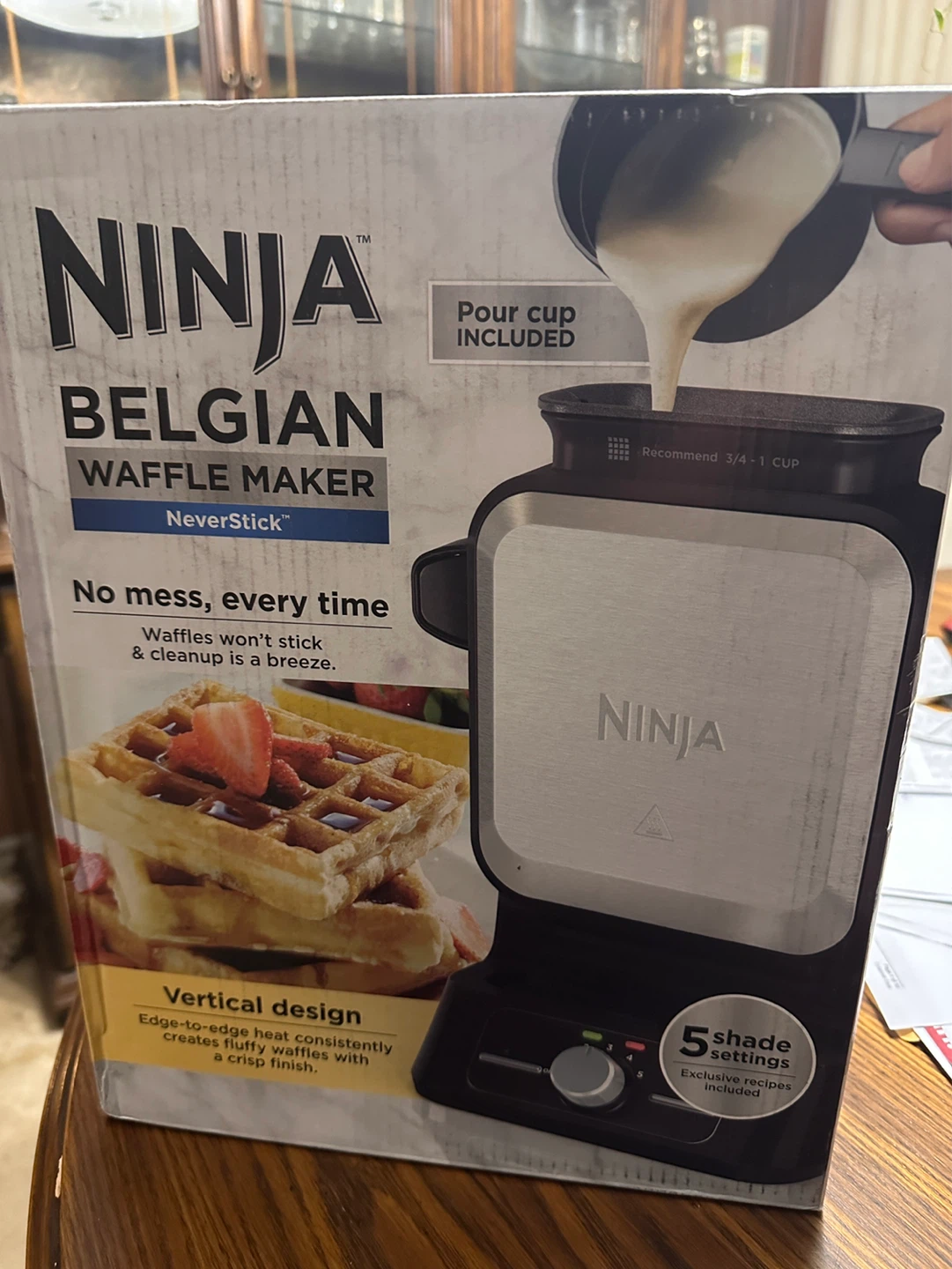 Ninja Belgian Waffle Maker NeverStick