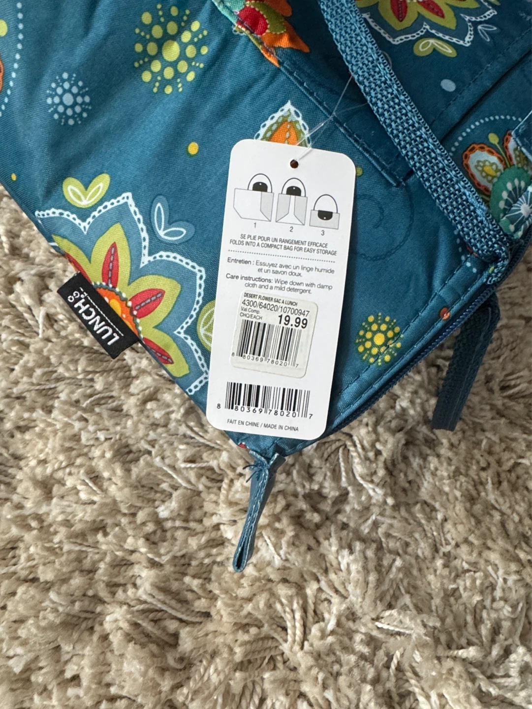 New with Tags! Better Living Floral Insulated Lunch Bag - photo 5